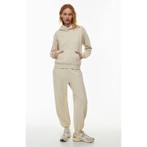 TNA Terry Fleece Perfect Fit Hoodie & Mega Fit Joggers Marcona Beige Size Small